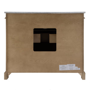 Butler Specialty Rachelle Bathroom Vanity Set: Exquisite Carrera Marble Top & Elegant Design For Modern Spaces Light Brown Mdf,Acacia,Acacia Veneer,Ceramic,Carrara Marble 5571495-butler