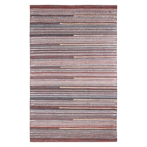 HomeRoots 5' Hand-Woven Brown Geometric Area Rug – Durable, Stylish, Stain-Resistant, Perfect for Family Spaces! 557168