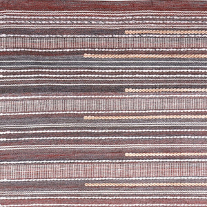 Homeroots 5' Brown Geometric Hand Woven Area Rug - Stylish, Stain Resistant & Unique Decor For Any Space!  Polyester 557168