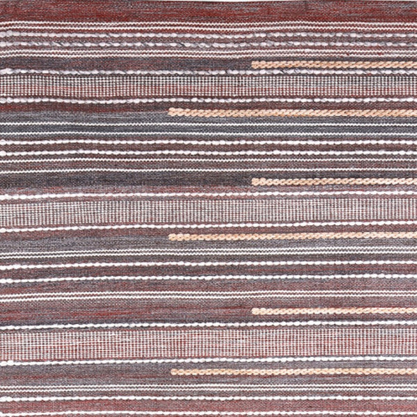 Homeroots 5' Brown Geometric Hand Woven Area Rug - Stylish, Stain Resistant & Unique Decor For Any Space!  Polyester 557168