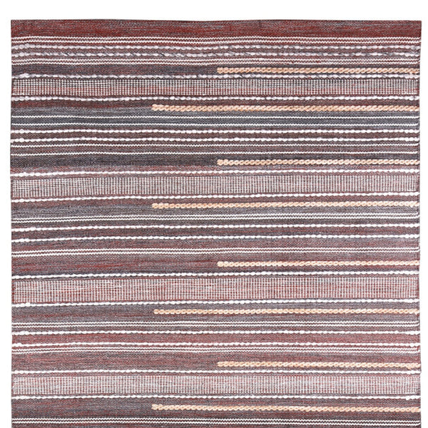 Homeroots 8' X 10' Brown Geometric Hand Woven Area Rug - Unique Design, Stain Resistant, Perfect For Homes!  Polyester 557169