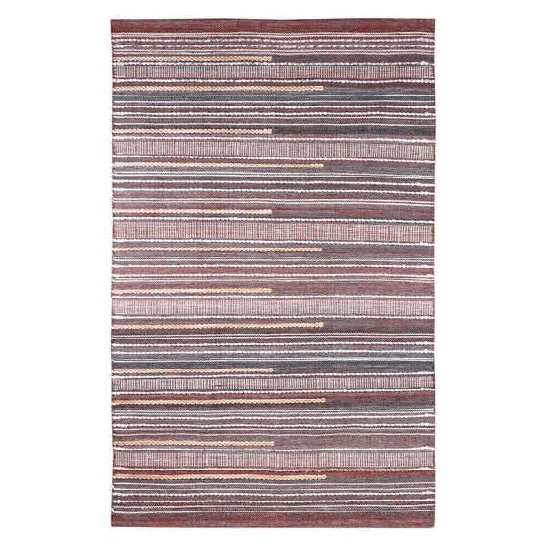 Homeroots 8' X 10' Brown Geometric Hand Woven Area Rug - Unique Design, Stain Resistant, Perfect For Homes!  Polyester 557169