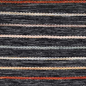 Homeroots 8' X 10' Gray And Orange Hand Woven Area Rug - Stylish Geometric Design, Stain Resistant & Unique!  Polyester 557173