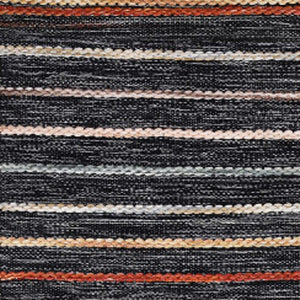 Homeroots 8' X 10' Gray And Orange Hand Woven Area Rug - Stylish Geometric Design, Stain Resistant & Unique!  Polyester 557173