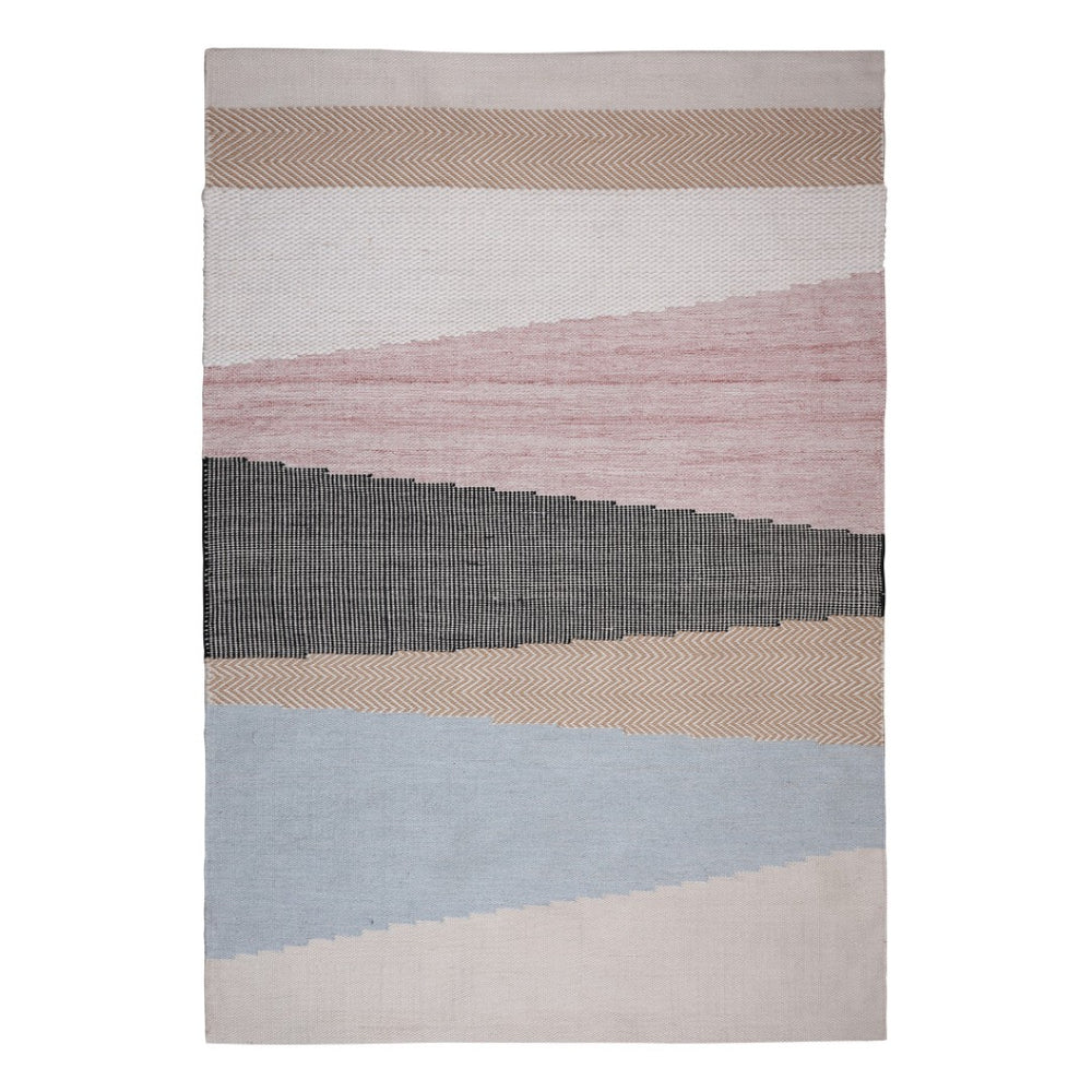 HomeRoots 4' X 6' Black and Red Geometric Area Rug – Handcrafted, Stain-Resistant, Versatile for Indoor & Outdoor Use 557179