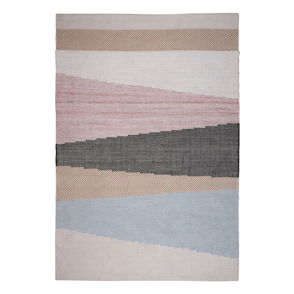 Homeroots 4' Black And Red Geometric Handmade Area Rug - Stylish, Stain-resistant Design For Indoor & Outdoor Use  Polyester 557179