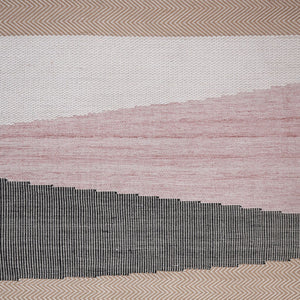 Homeroots 8' X 10' Stunning Black And Red Geometric Hand Woven Area Rug - Stain Resistant, Artisan Crafted Elegance  Polyester 557181