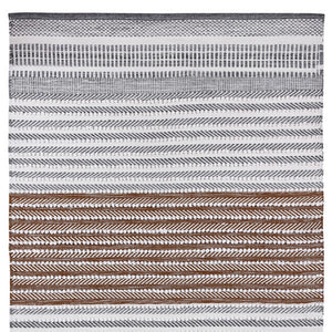 Homeroots 8' X 10' Gray And Brown Geometric Hand Woven Area Rug – Stain Resistant, Artisan Crafted, Unique Design  Polyester 557193