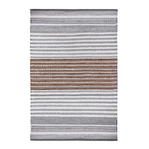 HomeRoots 8' X 10' Hand-Woven Gray and Brown Geometric Area Rug - Durable, Stain-Resistant, Modern Decor Solution 557193