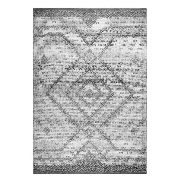 HomeRoots 8' X 10' Gray Geometric Hand Woven Area Rug - Stylish, Durable, and Perfect for Modern Living Spaces! 557213