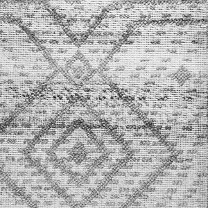 Homeroots 8' Gray Geometric Hand Woven Area Rug – Stylish, Stain Resistant, Artisanal Design For Any Space  Polyester 557213