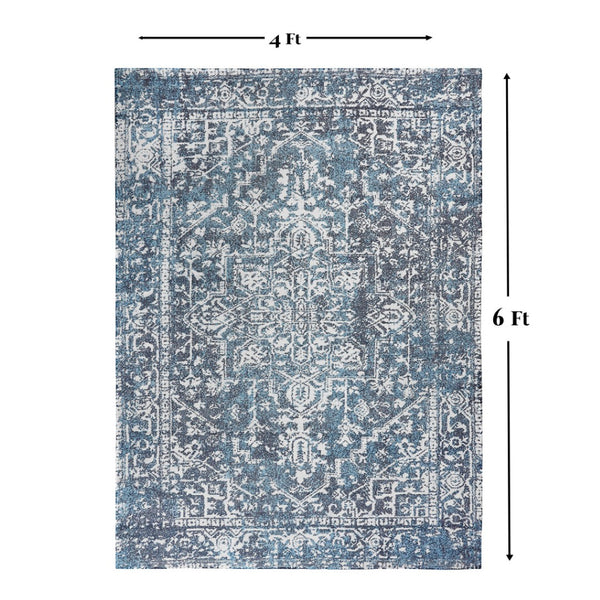 Homeroots 4' Gray Geometric Handmade Area Rug - Stylish, Stain-resistant, Perfect For Indoor And Outdoor Spaces  Polyester 557219