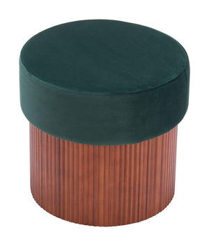 Boto Storage Ottoman Green 110182 Zuo Modern
