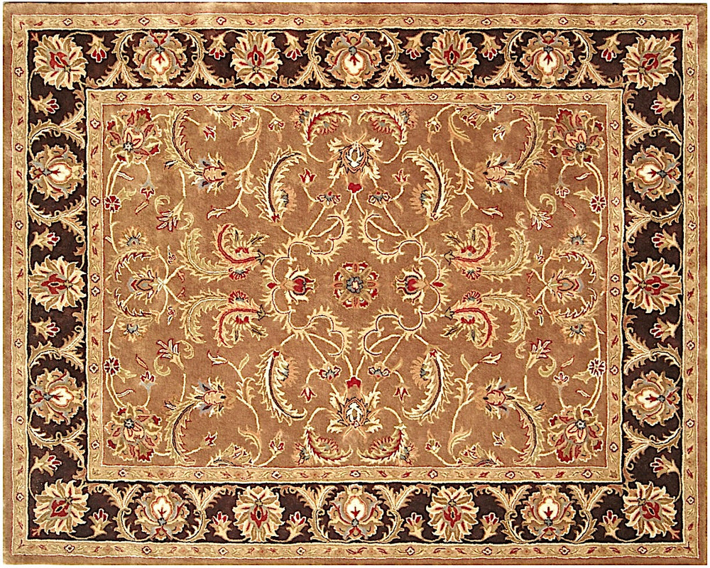 Homeroots 5' X 8' Brown Oriental Hand Tufted Non Skid Area Rug  Wool 557699