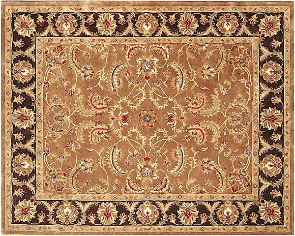 Homeroots 5' X 8' Brown Oriental Hand Tufted Non Skid Area Rug  Wool 557699