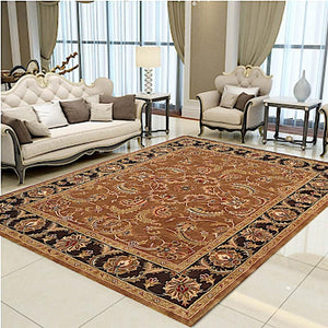 Homeroots 5' X 8' Brown Oriental Hand Tufted Non Skid Area Rug  Wool 557699