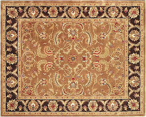 Homeroots 5' X 8' Brown Oriental Hand Tufted Non Skid Area Rug  Wool 557699