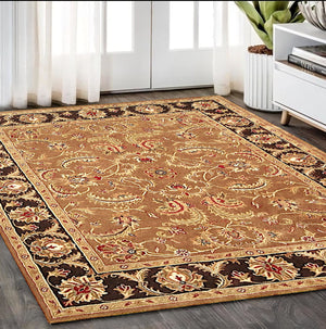 Homeroots 5' X 8' Brown Oriental Hand Tufted Non Skid Area Rug  Wool 557699