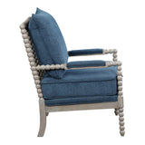 OSP Home Furnishings Abbott Chair Azure