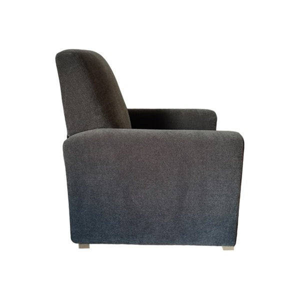 English Elm Recliner Chair with Solid Oak Legs and High Resilience Foam for Modern Living Rooms B035P148252