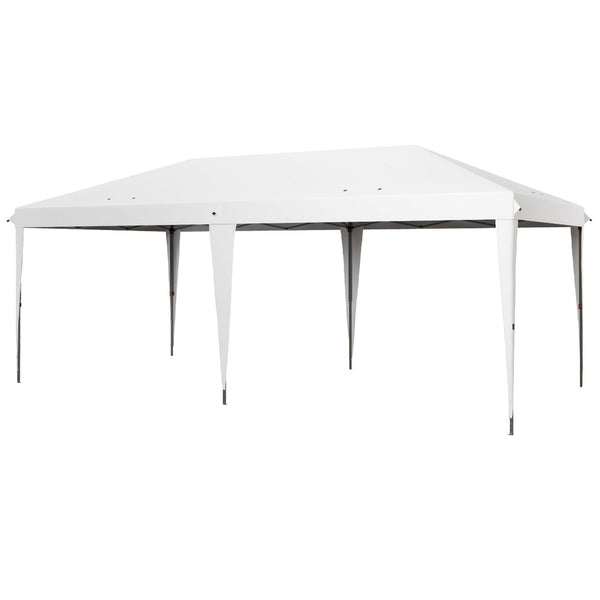 English Elm Outsunny 10' X 19.2' Heavy Duty Pop Up Canopy Tent - Instant Outdoor Shelter For Events, Bbqs, Weddings W2225P200887-GIGA