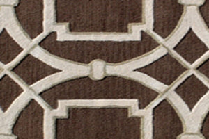 Homeroots 5' X 8' Brown And Ivory Abstract Geometric Hand Tufted Non Skid Area Rug  Wool 558178