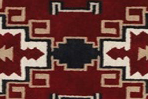 Homeroots 5' X 8' Red And Beige Southwestern Hand Tufted Non Skid Area Rug  Wool 558180