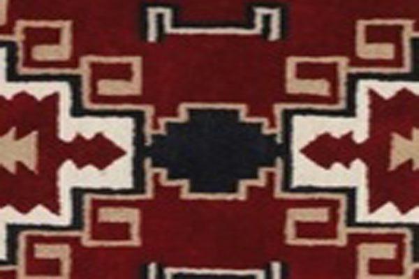 Homeroots 5' X 8' Red And Beige Southwestern Hand Tufted Non Skid Area Rug  Wool 558180