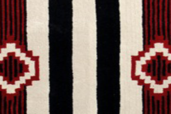 Homeroots 8' X 11' Ivory And Black Southwestern Hand Tufted Non Skid Area Rug  Wool 558181