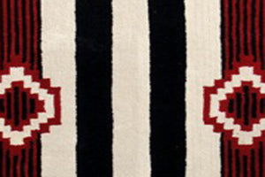 Homeroots 8' X 11' Ivory And Black Southwestern Hand Tufted Non Skid Area Rug  Wool 558181