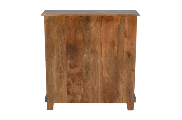 HomeRoots 34" Coastal Gray Solid Wood Sideboard with Antique Hardware, Perfect for Stylish Storage & Decor 558211