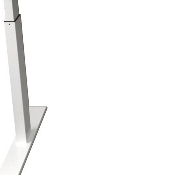 Homeroots 55" Adjustable Oak And White Standing Desk   558230