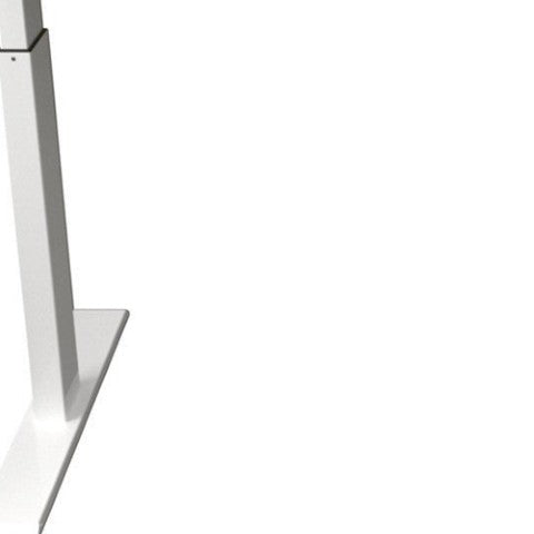 Homeroots Adjustable Oak And White Metal Standing Desk - Height Adjustable, Ergonomic Design For Comfort   558231