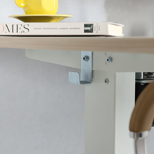 HomeRoots 63" Adjustable Beige Standing Desk - Ergonomic & Versatile with USB Port, Durable Design for Comfort 558236