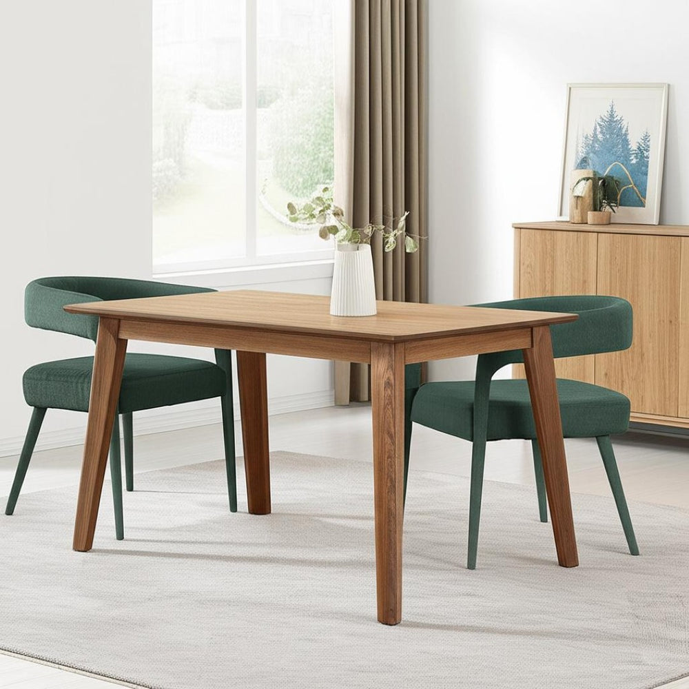 HomeRoots Set of Two Modern Green Linen Upholstered Side Chairs – Stylish Comfort for Dining & Accent Use 558312