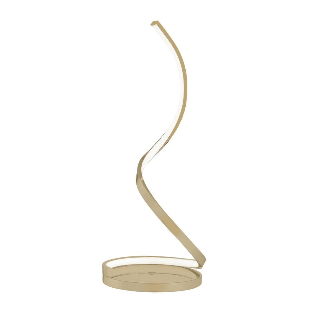 HomeRoots 31" Gold Metal Desk Lamp - Modern LED Touch-Switch Lighting for Home Office or Study Space 558369