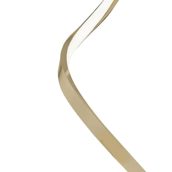 HomeRoots 31" Gold Metal Desk Lamp - Modern LED Touch-Switch Lighting for Home Office or Study Space 558369