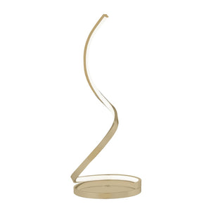 HomeRoots 31" Gold Metal Desk Lamp - Modern LED Touch-Switch Lighting for Home Office or Study Space 558369