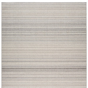 HomeRoots 5' Modern Gray and Ivory Abstract Area Rug - Cozy, Durable, Stain-Resistant Design for Any Space 5' X 8' 558380