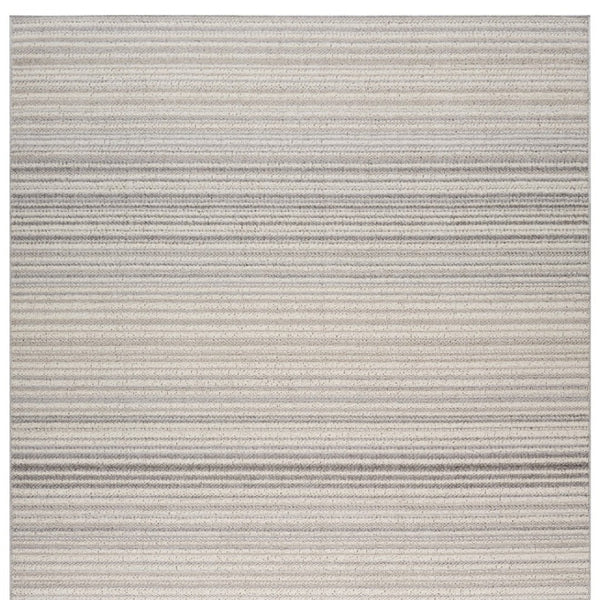 HomeRoots 5' Modern Gray and Ivory Abstract Area Rug - Cozy, Durable, Stain-Resistant Design for Any Space 5' X 8' 558380