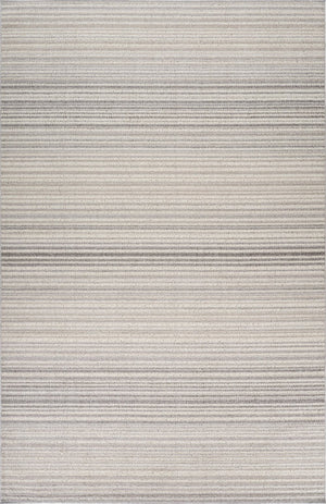 HomeRoots 5' Modern Gray and Ivory Abstract Area Rug - Cozy, Durable, Stain-Resistant Design for Any Space 5' X 8' 558380