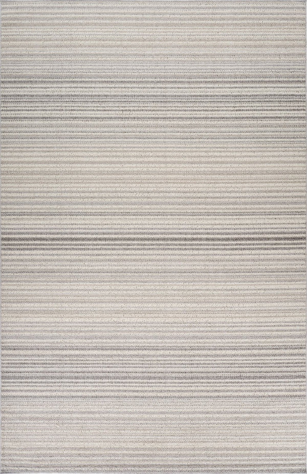 HomeRoots 5' Modern Gray and Ivory Abstract Area Rug - Cozy, Durable, Stain-Resistant Design for Any Space 5' X 8' 558380