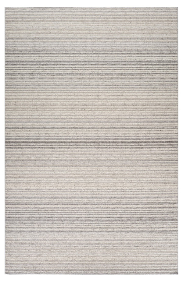 HomeRoots 5' Modern Gray and Ivory Abstract Area Rug - Cozy, Durable, Stain-Resistant Design for Any Space 5' X 8' 558380
