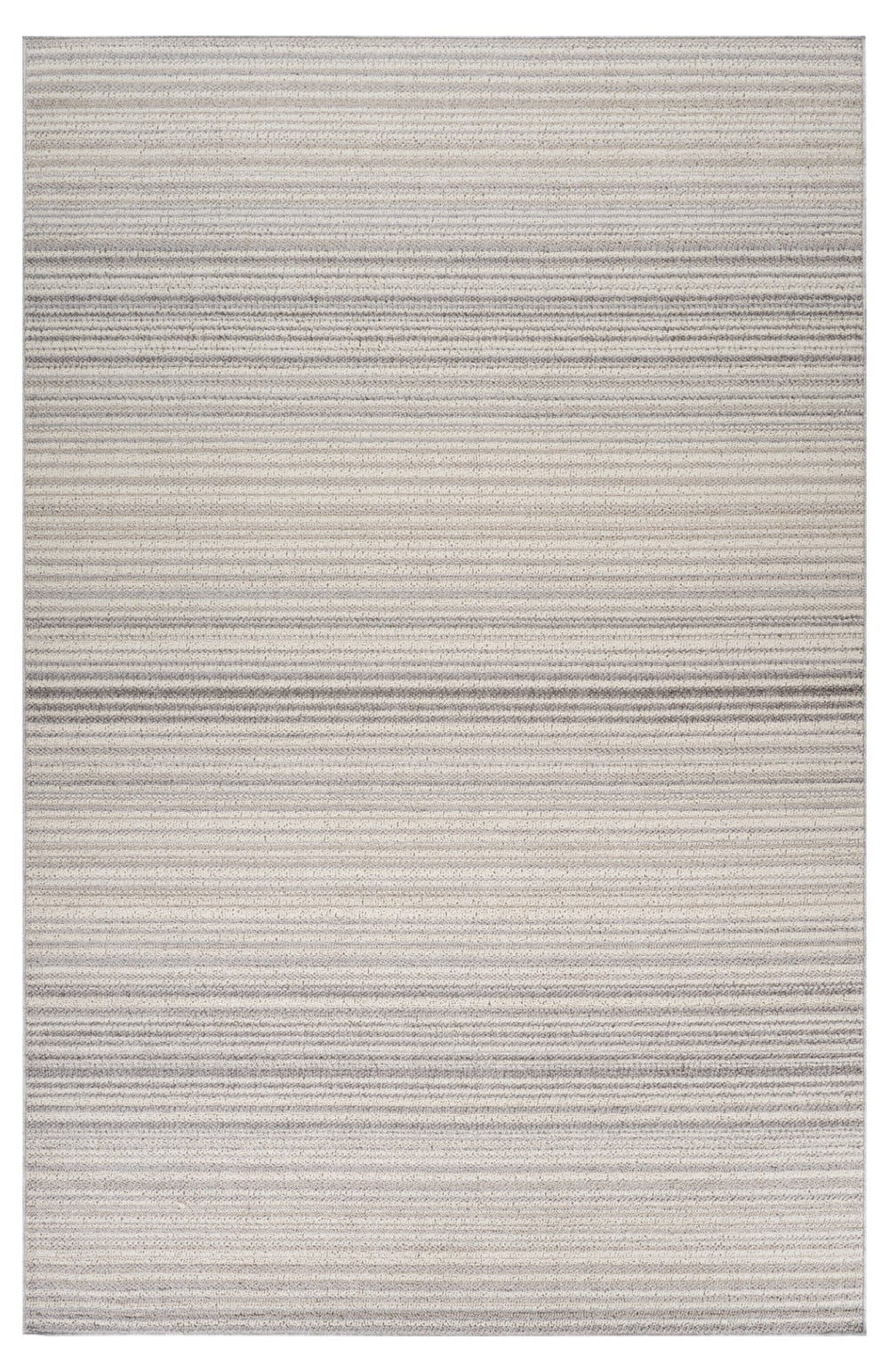 Homeroots 7' X 10' Gray And Ivory Abstract Area Rug  Polypropylene 558381