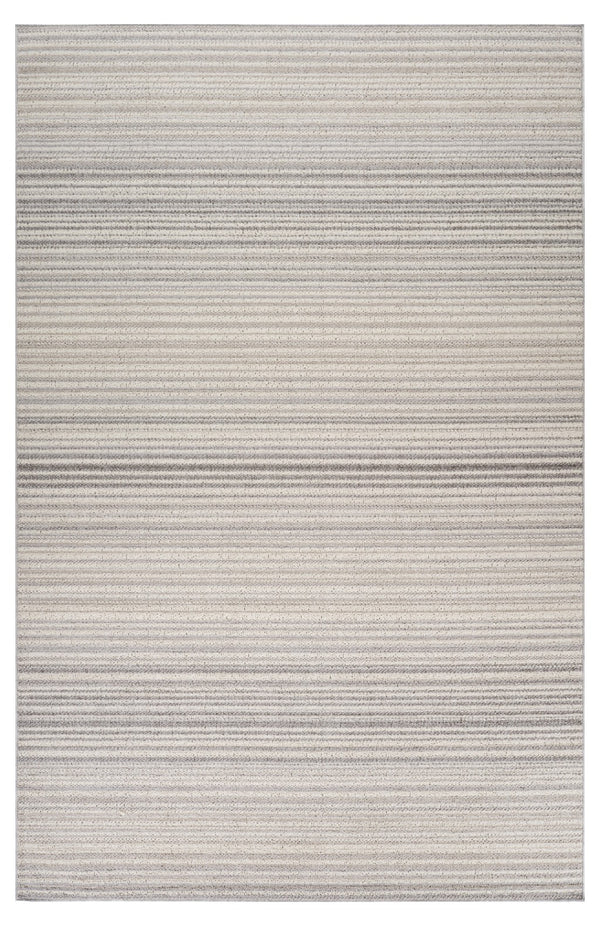 Homeroots 8' X 11' Gray And Ivory Abstract Area Rug  Polypropylene 558382