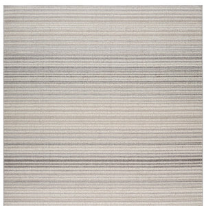 Homeroots 8' X 11' Gray And Ivory Abstract Area Rug  Polypropylene 558382