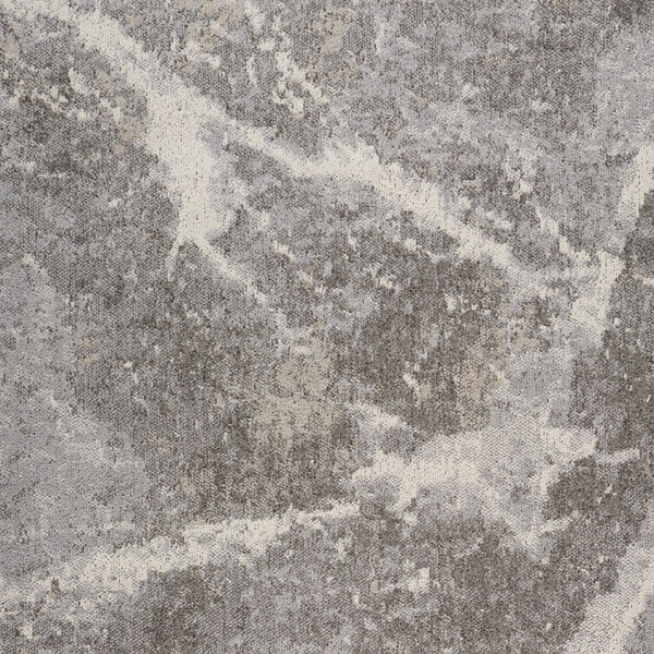 Homeroots 5' X 8' Gray And Ivory Abstract Area Rug  Polypropylene 558385