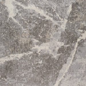 Homeroots 5' X 8' Gray And Ivory Abstract Area Rug  Polypropylene 558385