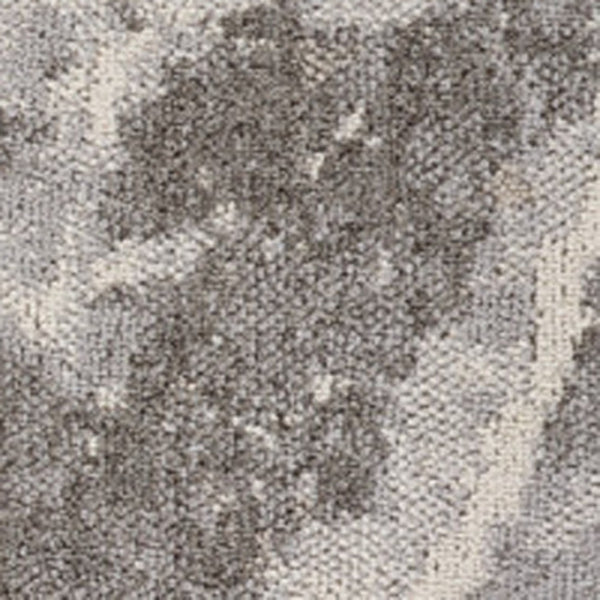 HomeRoots 5' Gray and Ivory Abstract Area Rug - Modern Artistry, Stain-Resistant & Perfect for Busy Homes 7' X 10' 558386