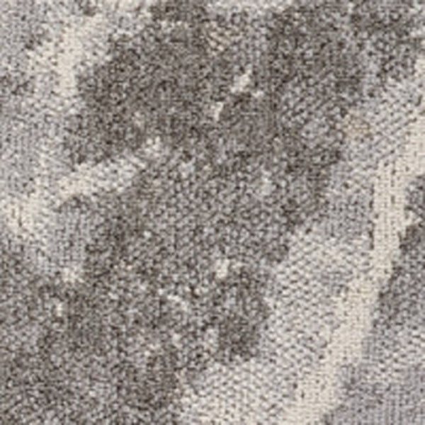 HomeRoots 5' Gray and Ivory Abstract Area Rug - Modern Artistry, Stain-Resistant & Perfect for Busy Homes 7' X 10' 558386